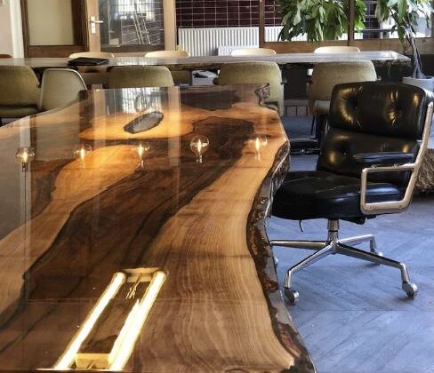 Mid-Century Dining Table-Acorn